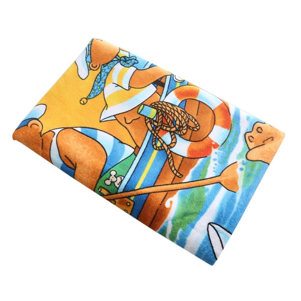 Custom Cartoon Printed Bath Towel For Kids