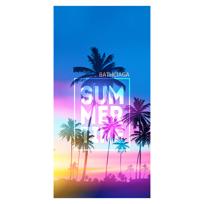 Large Size Cotton Printed Beach Towel