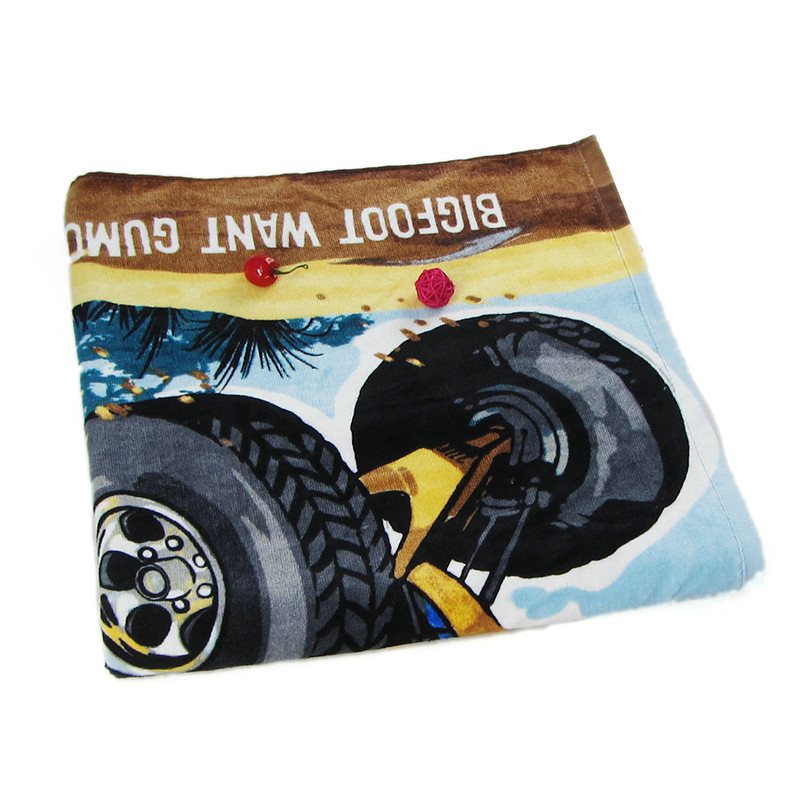 Reactive Printed Cotton Beach Towel