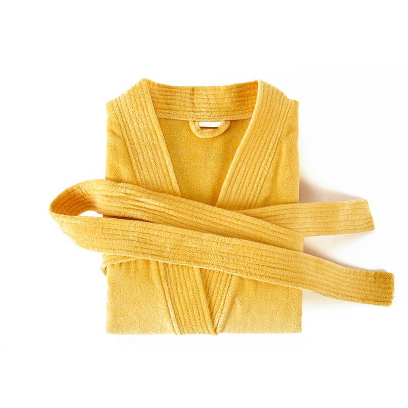 Cotton Yellow Terry Bathroom Robes