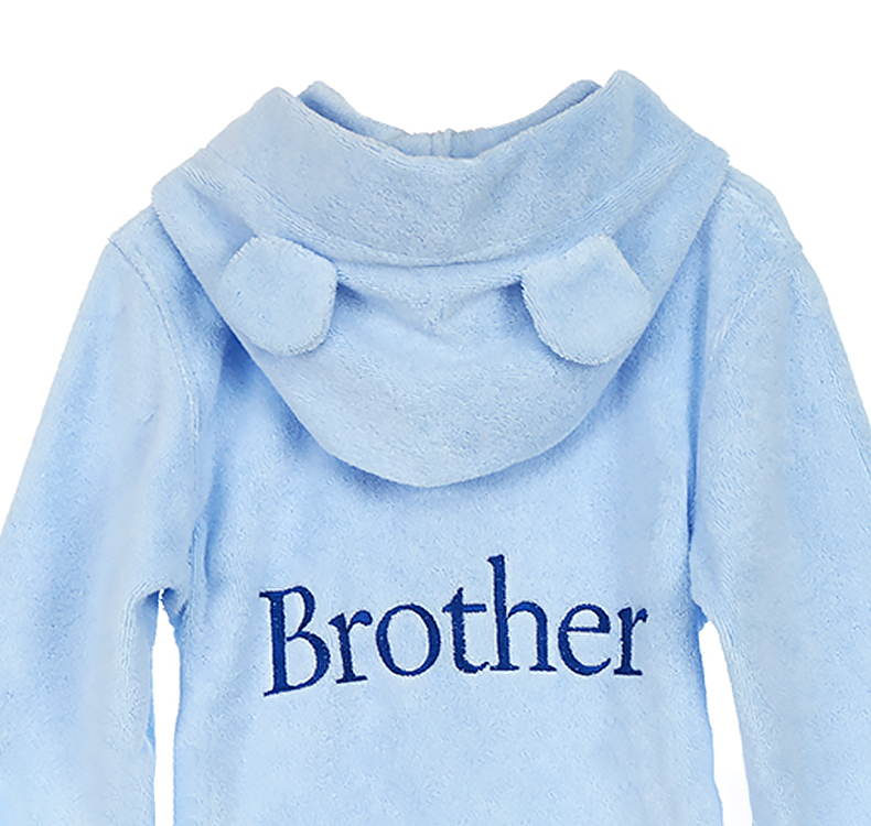 Cotton Bathrobe Embroidered Name