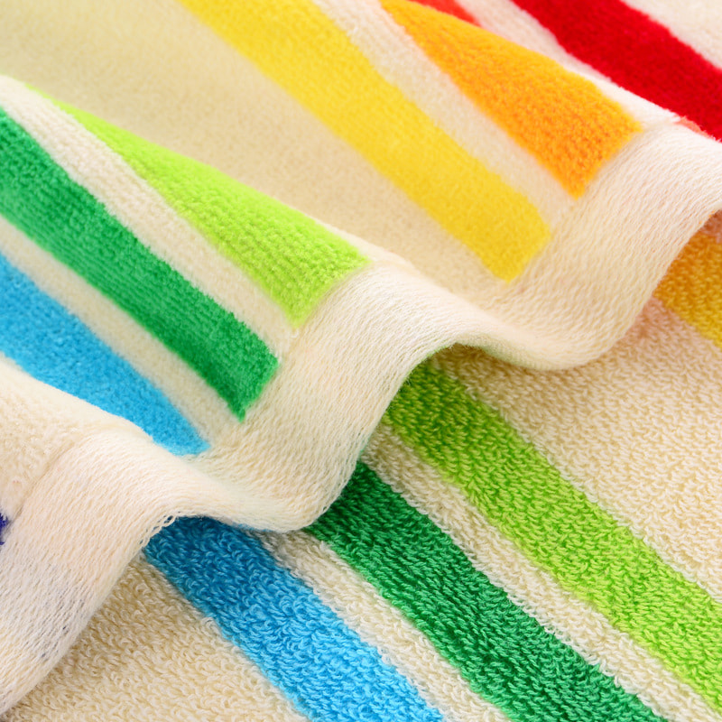 Cotton Striped Jacquard Face Towel