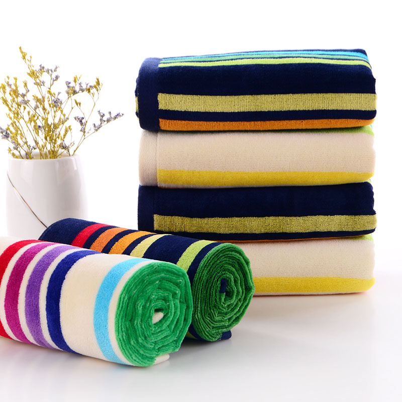 Cotton Striped Jacquard Face Towel