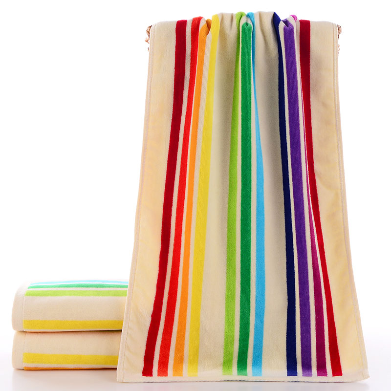 Cotton Striped Jacquard Face Towel