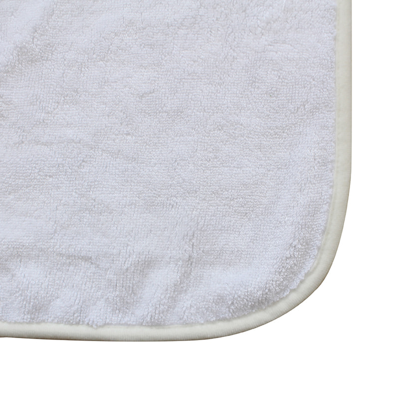 Plain White Bamboo Hooded Towel For Baby